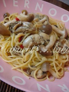 牡蠣としめじのスパゲティー-レシピのメイン写真