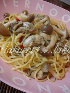 牡蠣としめじのスパゲティー-レシピのメイン写真
