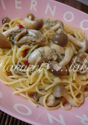 牡蠣としめじのスパゲティー-レシピのメイン写真
