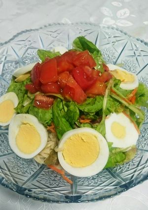 サッポロ一番塩ラーメンで サラダラーメン-レシピのメイン写真