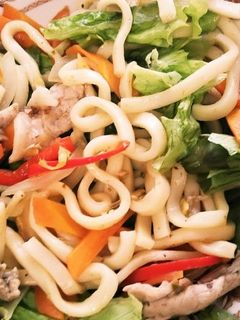 茅野だし焼きうどん-レシピのメイン写真