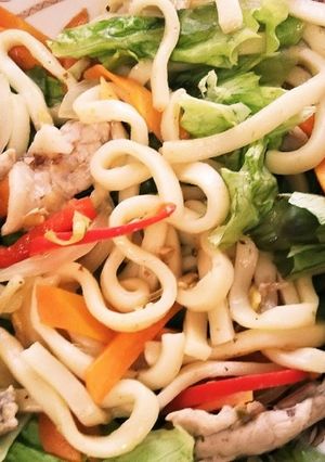茅野だし焼きうどん-レシピのメイン写真