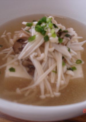 スープ仕立てのキノコ豆腐-レシピのメイン写真