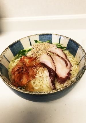 タコとキムチの冷たいらーめん-レシピのメイン写真
