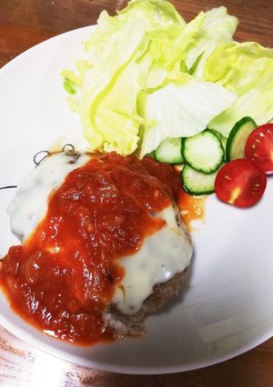 ★☆チーズトマトソースハンバーグ☆★-レシピのメイン写真