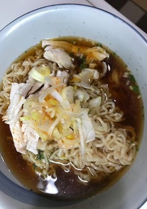 鶏むね肉ハムとネギ入り冷やしラーメン-レシピのメイン写真