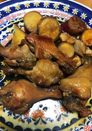 手羽元とさつまいものマーマレード煮-レシピのメイン写真