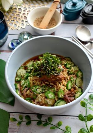 みそラーメンとサバ缶の冷や汁風-レシピのメイン写真