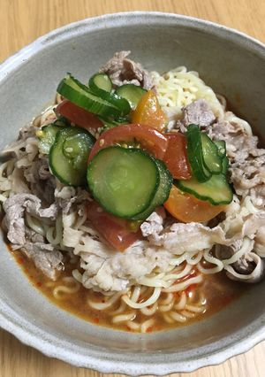 旨辛スタミナ冷やし麺-レシピのメイン写真