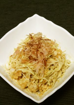 まぜるだけ！キャベツのお好み焼き風サラダ-レシピのメイン写真