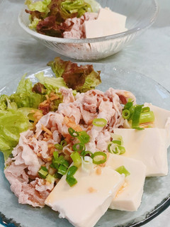 簡単!豚肉と豆腐の中華しゃぶしゃぶ-レシピのメイン写真