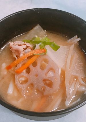 残ったお惣菜のきんぴらで作る 簡単！豚汁-レシピのメイン写真