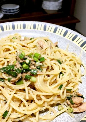 ツナと青ネギの和風パスタ-レシピのメイン写真