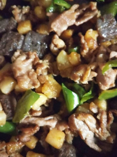 こま切れ肉とじゃがいもの変わり炒め-レシピのメイン写真