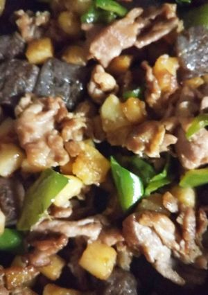 こま切れ肉とじゃがいもの変わり炒め-レシピのメイン写真