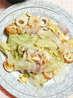豚バラとレタスの卵炒め-レシピのメイン写真