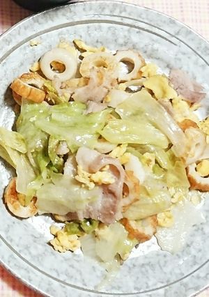 豚バラとレタスの卵炒め-レシピのメイン写真
