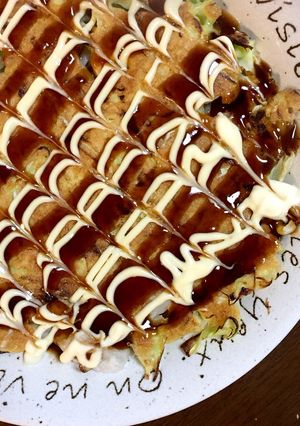 米粉のお餅とキャベツのお好み焼き-レシピのメイン写真