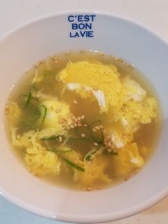 ダシダで作る簡単卵スープ!-レシピのメイン写真