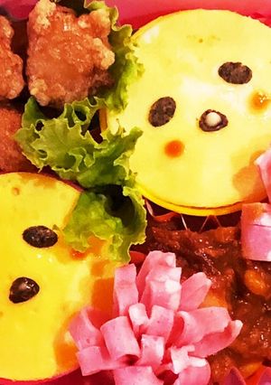 カップで型抜き ぐでたまキャラ弁-レシピのメイン写真