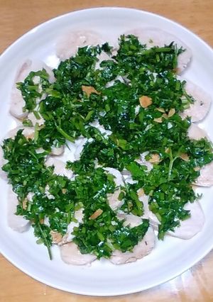 鶏ハムのエスニックソースがけ-レシピのメイン写真