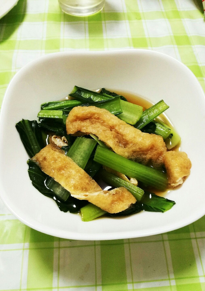 小松菜と油揚げの煮びたし-レシピのメイン写真