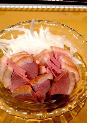 簡単！さっぱり！合鴨スモークのおつまみ-レシピのメイン写真