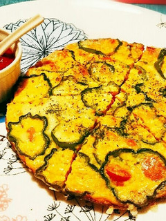 ウインナーとピーマンのチーズオムレツ-レシピのメイン写真