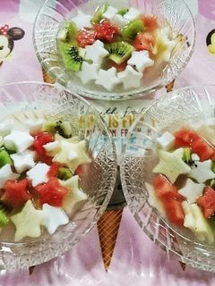 2018七夕デザート☆牛乳寒天-レシピのメイン写真