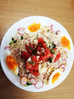 さっぱりサッポロ!トマト冷やしラーメン-レシピのメイン写真