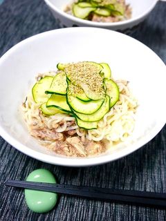 中性脂肪対策!サッポロ一番☆鯖冷汁麺-レシピのメイン写真