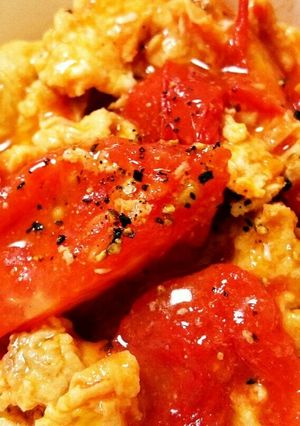 トマトと卵の中華炒め-レシピのメイン写真