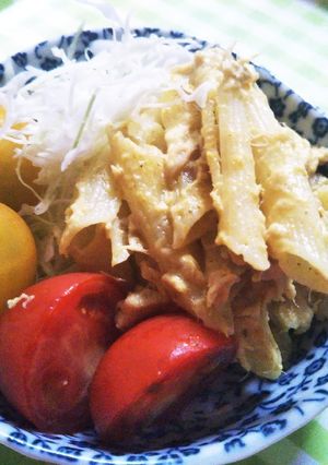 ツナマカロニ　マヨカレー味-レシピのメイン写真