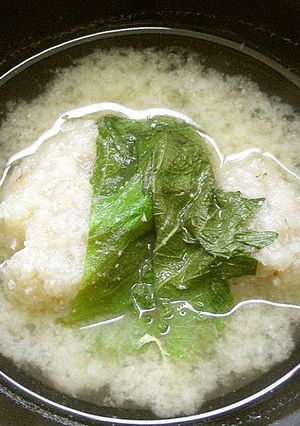 ⁂快腸♪れんこんつみれのお味噌汁⁂-レシピのメイン写真