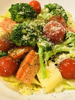 ガーリックオイルとからめる☆温野菜サラダ-レシピのメイン写真