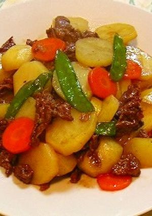 切り方を工夫して!変わり肉じゃがソテー風-レシピのメイン写真