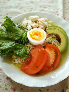 冷やしサラダ塩ラーメン-レシピのメイン写真
