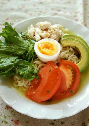 冷やしサラダ塩ラーメン-レシピのメイン写真