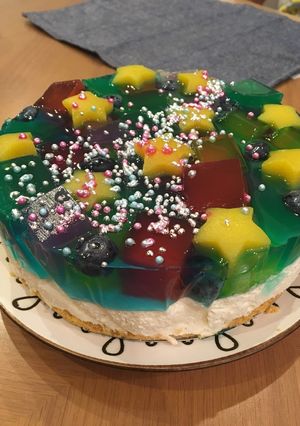 七夕の日にクリスタルレアチーズケーキ-レシピのメイン写真