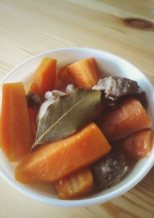 常備菜 牛スジとニンジンの塩煮込み-レシピのメイン写真