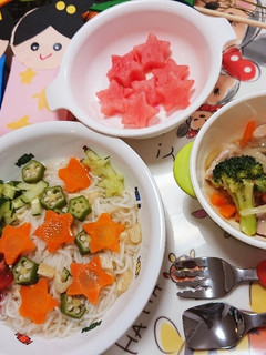 七夕☆お星さまそうめんプレート-レシピのメイン写真
