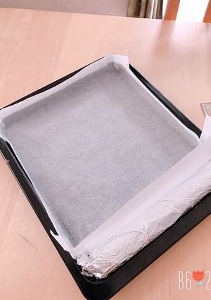 ロールケーキ用の天板を買わずに済む方法。-レシピのメイン写真