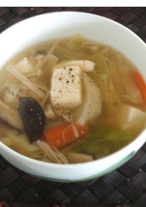 豆腐と野菜の和風スープ-レシピのメイン写真