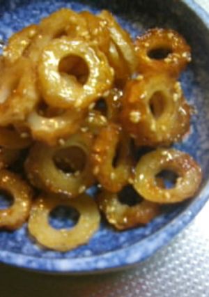 ♪ちくわとゴマの甘辛醤油炒め♪-レシピのメイン写真
