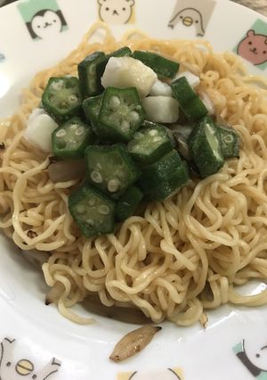 サッポロ一番辛オクララーメン-レシピのメイン写真