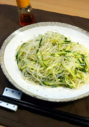 ♪旨すっぱい夏味♪胡瓜と春雨の中華サラダ-レシピのメイン写真