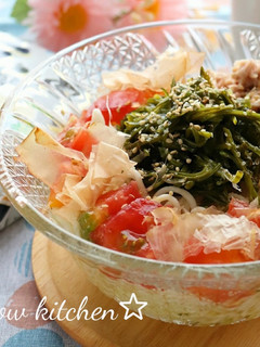即席10分!ツナとめかぶの冷製塩ラーメン-レシピのメイン写真
