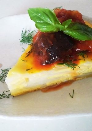 夏野菜ソテーのスペインオムレツ-レシピのメイン写真