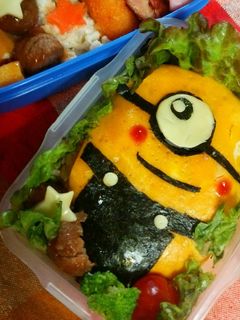 キャラ弁☆ミニオンズ-レシピのメイン写真