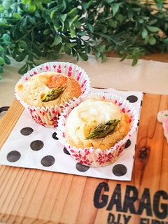 アスパラベーコンのおかずマフィン-レシピのメイン写真